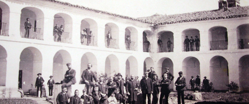 Fotografía antigua del interior de la cárcel